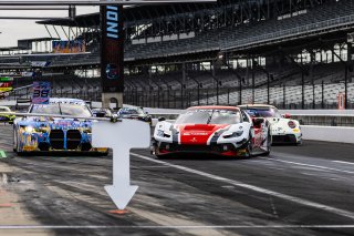 #21 Ferrari 296 GT3 of Manny Franco, 2023 Fanatec GT World Challenge America SRO, Alessandro Balzan, Conquest Racing, GT World Challenge America, INDIANAPOLIS 8 HOUR presented by AWS, October 5-7, Pro, and Lilou Wadoux-Ducellier
 | www.lagunasphotography.com