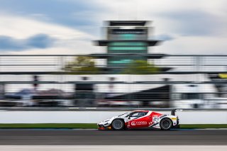 #21 Ferrari 296 GT3 of Manny Franco, 2023 Fanatec GT World Challenge America SRO, Alessandro Balzan, Conquest Racing, GT World Challenge America, INDIANAPOLIS 8 HOUR presented by AWS, October 5-7, Pro, and Lilou Wadoux-Ducellier
 | www.lagunasphotography.com