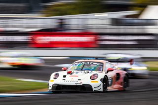 #85 Porsche GT3 R 992 of Jake Pedersen, 2023 Fanatec GT World Challenge America SRO, GT World Challenge America, INDIANAPOLIS 8 HOUR presented by AWS, October 5-7, Pro-Am, Rearden Racing, Vesko Kozarov, and Christian Engelhart
 | www.lagunasphotography.com