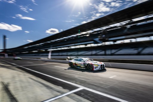 #94 BMW M4 GT3 of Chandler Hull, 2023 Fanatec GT World Challenge America SRO, Bill AUberlen, BimmerWorld, GT World Challenge America, INDIANAPOLIS 8 HOUR presented by AWS, October 5-7, Pro, and Robby Foley
 | www.lagunasphotography.com