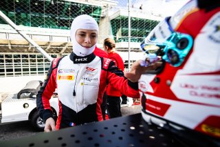 #21 Ferrari 296 GT3 of Manny Franco, 2023 Fanatec GT World Challenge America SRO, Alessandro Balzan, Conquest Racing, GT World Challenge America, INDIANAPOLIS 8 HOUR presented by AWS, October 5-7, Pro, and Lilou Wadoux-Ducellier
 | www.lagunasphotography.com