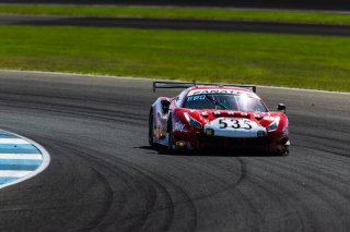 #535 Ferrari 488 GT3 Evo of Jonathan Hui, 2023 Fanatec GT World Challenge America SRO, Christopher Froggatt, GT World Challenge America, INDIANAPOLIS 8 HOUR presented by AWS, October 5-7, Pro-Am, Sky Tempesta Racing, and Edward Cheever III
 | www.lagunasphotography.com