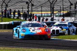 #20 Porsche GT3 R 992 of Antares Au, 2023 Fanatec GT World Challenge America SRO, GT World Challenge America, Huber Motorsport, INDIANAPOLIS 8 HOUR presented by AWS, Laurin Heinrich, October 5-7, Pro-Am, and Alfred Renauer
 | www.lagunasphotography.com