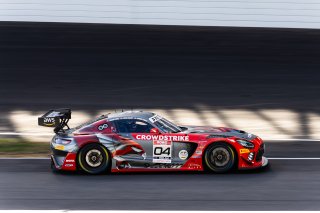 #04 Mercedes-AMG GT3 of George Kurtz, 2023 Fanatec GT World Challenge America SRO, Colin Braun, Crowdstrike by Riley Motorsports, GT World Challenge America, INDIANAPOLIS 8 HOUR presented by AWS, October 5-7, Pro-Am, and Nolan Siegel
 | www.lagunasphotography.com