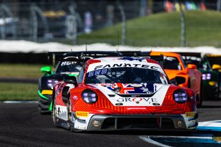 #4 Porsche GT3 R 992 of Stephen Grove, 2023 Fanatec GT World Challenge America SRO, Brenton Grove, GT World Challenge America, Grove Racing, INDIANAPOLIS 8 HOUR presented by AWS, October 5-7, Pro-Am, and Earl Bamber
 | www.lagunasphotography.com