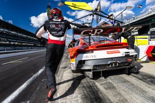 #4 Porsche GT3 R 992 of Stephen Grove, 2023 Fanatec GT World Challenge America SRO, Brenton Grove, GT World Challenge America, Grove Racing, INDIANAPOLIS 8 HOUR presented by AWS, October 5-7, Pro-Am, and Earl Bamber
 | www.lagunasphotography.com