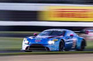 #007 Aston Martin Vantage AMR GT3 of Derek DeBoer, 2023 Fanatec GT World Challenge America SRO, Aston Martin Racing-TRG, GT World Challenge America, INDIANAPOLIS 8 HOUR presented by AWS, October 5-7, Pro-Am, Valentin Hasse-Clot, and Ben Tuck
 | www.lagunasphotography.com