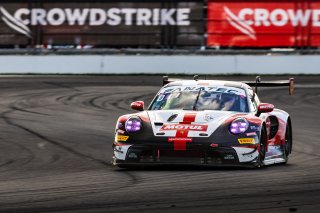 #53 Porsche GT3 992 of Trenton Estep, 2023 Fanatec GT World Challenge America SRO, GT World Challenge America, INDIANAPOLIS 8 HOUR presented by AWS, MDK Motorsports, October 5-7, Pro, Seth Lucas, and Matteo Cairoli
 | www.lagunasphotography.com