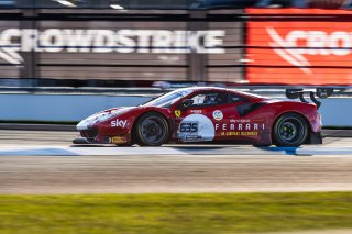 #535 Ferrari 488 GT3 Evo of Jonathan Hui, 2023 Fanatec GT World Challenge America SRO, Christopher Froggatt, GT World Challenge America, INDIANAPOLIS 8 HOUR presented by AWS, October 5-7, Pro-Am, Sky Tempesta Racing, and Edward Cheever III
 | www.lagunasphotography.com