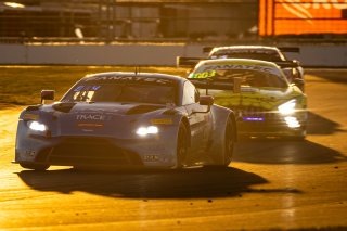 #007 Aston Martin Vantage AMR GT3 of Derek DeBoer, 2023 Fanatec GT World Challenge America SRO, Aston Martin Racing-TRG, GT World Challenge America, INDIANAPOLIS 8 HOUR presented by AWS, October 5-7, Pro-Am, Valentin Hasse-Clot, and Ben Tuck
 | www.lagunasphotography.com