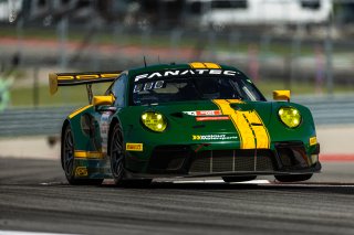 #120 Porsche 911 GT3-R (991.ii) of Adam Adelson and Elliott Skeer, Austin, COTA, GT World Challenge America, May 2023., Pro-Am, SRO America, TX, Wright Motorsports
 | Fabian Lagunas / SRO
