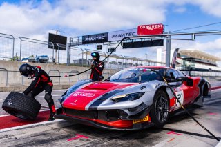 #21 Ferrari 296 GT3 of Manny Franco and Alessandro Balzan, Austin, COTA, Conquest Racing, GT World Challenge America, May 2023., Pro, SRO America, TX
 | Fabian Lagunas / SRO