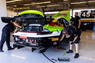 #45 Porsche 911 GT3-R 992 of Charlie Luck and Jan Heylen, Austin, COTA, GT World Challenge America, May 2023., Pro-Am, SRO America, TX, Wright Motorsports
 | Fabian Lagunas / SRO