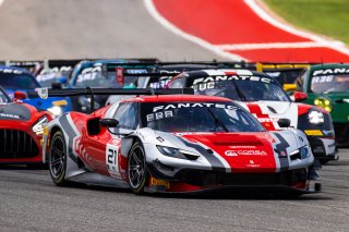 #21 Ferrari 296 GT3 of Manny Franco and Alessandro Balzan, Austin, COTA, Conquest Racing, GT World Challenge America, May 2023., Pro, SRO America, TX
 | Fabian Lagunas / SRO