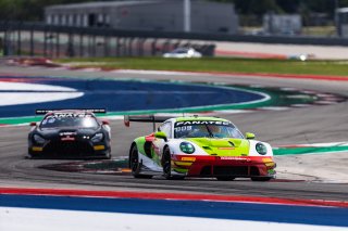 #45 Porsche 911 GT3-R 992 of Charlie Luck and Jan Heylen, Austin, COTA, GT World Challenge America, May 2023., Pro-Am, SRO America, TX, Wright Motorsports
 | Fabian Lagunas / SRO