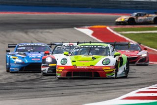 #45 Porsche 911 GT3-R 992 of Charlie Luck and Jan Heylen, Austin, COTA, GT World Challenge America, May 2023., Pro-Am, SRO America, TX, Wright Motorsports
 | Fabian Lagunas / SRO