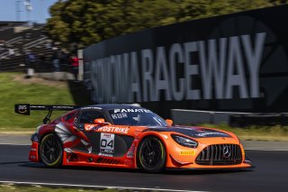 #04 Mercedes-AMG GT3 of George Kurtz and Colin Braun, Crowdstrike by Riley Motorsports, GT World Challenge America, Pro-Am, FANATEC GT World Challenge America Powered by AWS, SRO America, Sonoma Raceway, Sonoma, CA, April 2024.
 | Fabian Lagunas / SRO