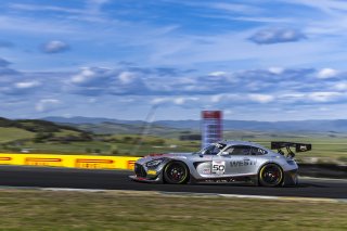 #50 Mercedes-AMG GT3 of Ross Chouest and Aaron Povoledo, Chouest Povoledo Racing, GT World Challenge America, Pro-Am, FANATEC GT World Challenge America Powered by AWS, Sonoma Raceway, Sonoma, CA, April 2024.
 | Fabian Lagunas / SRO