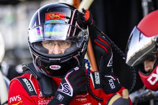 #50 Mercedes-AMG GT3 of Ross Chouest and Aaron Povoledo, Chouest Povoledo Racing, GT World Challenge America, Pro-Am, FANATEC GT World Challenge America Powered by AWS, Sonoma Raceway, Sonoma, CA, April 2024.
 | Fabian Lagunas / SRO