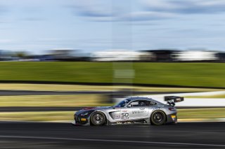 #50 Mercedes-AMG GT3 of Ross Chouest and Aaron Povoledo, Chouest Povoledo Racing, GT World Challenge America, Pro-Am, FANATEC GT World Challenge America Powered by AWS, Sonoma Raceway, Sonoma, CA, April 2024.
 | Fabian Lagunas / SRO