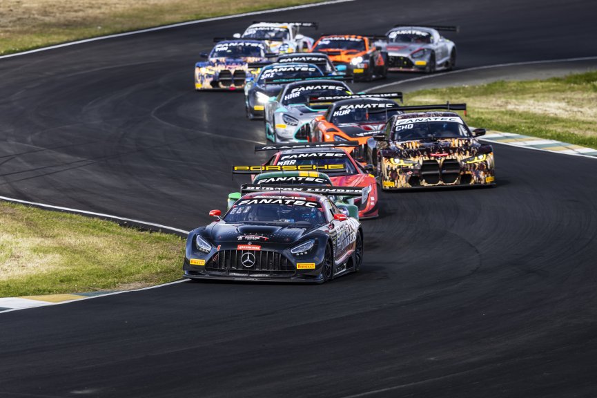 #91 Mercedes-AMG GT3 of Jeff Burton and Philip Ellis, DXDT Racing, GT World Challenge America, Pro-Am, SRO America, FANATEC GT World Challenge America Powered by AWS, Sonoma Raceway, Sonoma, CA, April 2024.
