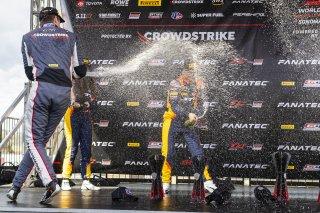 #04 Mercedes-AMG GT3 of George Kurtz and Colin Braun, Crowdstrike by Riley Motorsports, GT World Challenge America, Pro-Am, FANATEC GT World Challenge America Powered by AWS, SRO America, Sonoma Raceway, Sonoma, CA, April 2024.
 | Fabian Lagunas / SRO