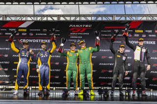 #120 Porsche 911 GT3-R of Adam Adelson and Elliott Skeer, Wright Motorsports, GT World Challenge America, Pro, FANATEC GT World Challenge America Powered by AWS, SRO America, Sonoma Raceway, Sonoma, CA, April 2024.
 | Fabian Lagunas / SRO