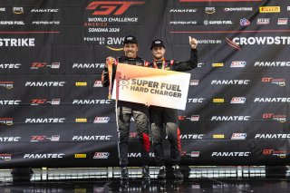 #91 Mercedes-AMG GT3 of Jeff Burton and Philip Ellis, DXDT Racing, GT World Challenge America, Pro-Am, SRO America, FANATEC GT World Challenge America Powered by AWS, Sonoma Raceway, Sonoma, CA, April 2024. Hard Charger
 | Fabian Lagunas / SRO