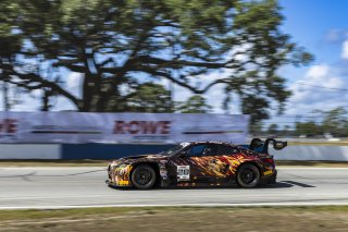#28 BMW M4 GT3 of Varun Chocksey and Bill Auberlen, ST Racing, GT World Challenge America, Pro, SRO America, FANATEC GT World Challenge America Powered by AWS, Sebring International Raceway, Sebring, FL May 3 - 5 2024.
 | Fabian Lagunas / SRO