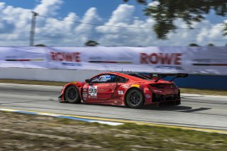 #93 Acura NSX GT3 EVO22 of Luca Mars and Zach Veach, Racers Edge Motorsports, GT World Challenge America, Pro, FANATEC GT World Challenge America Powered by AWS, SRO America, Sebring International Raceway, Sebring, FL May 3 - 5 2024.
 | Fabian Lagunas / SRO