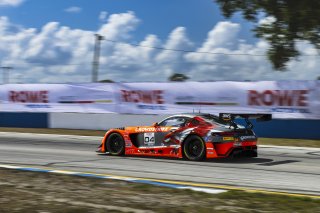 #04 Mercedes-AMG GT3 of George Kurtz and Colin Braun, Crowdstrike by Riley Motorsports, GT World Challenge America, Pro-Am, FANATEC GT World Challenge America Powered by AWS, SRO America, Sebring International Raceway, Sebring, FL May 3 - 5 2024.
 | Fabian Lagunas / SRO