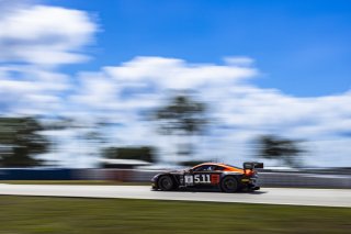 #8 Aston Martin Vantage AMR GT3 2024 of Elias Sabo and Andy Lee, Flying Lizard Motorsports, GT World Challenge America, Pro-Am, FANATEC GT World Challenge America Powered by AWS, SRO America, Sebring International Raceway, Sebring, FL May 3 - 5 2024.
 | Fabian Lagunas / SRO