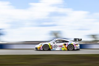 #32 Porsche 911 GT3-R of Kyle Washington and Tom Sargent, GMG Racing, GT World Challenge America, Pro-Am, FANATEC GT World Challenge America Powered by AWS, Sebring International Raceway, Sebring, FL May 3 - 5 2024.
 | Fabian Lagunas / SRO