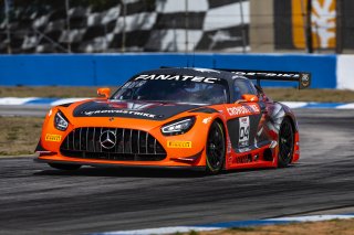 #04 Mercedes-AMG GT3 of George Kurtz and Colin Braun, Crowdstrike by Riley Motorsports, GT World Challenge America, Pro-Am, FANATEC GT World Challenge America Powered by AWS, SRO America, Sebring International Raceway, Sebring, FL May 3 - 5 2024.
 | Fabian Lagunas / SRO