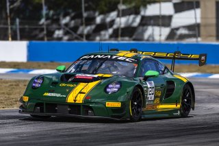 #120 Porsche 911 GT3-R of Adam Adelson and Elliott Skeer, Wright Motorsports, GT World Challenge America, Pro, FANATEC GT World Challenge America Powered by AWS, SRO America, Sebring International Raceway, Sebring, FL May 3 - 5 2024.
 | Fabian Lagunas / SRO