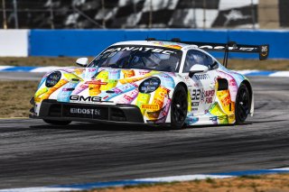 #32 Porsche 911 GT3-R of Kyle Washington and Tom Sargent, GMG Racing, GT World Challenge America, Pro-Am, FANATEC GT World Challenge America Powered by AWS, Sebring International Raceway, Sebring, FL May 3 - 5 2024.
 | Fabian Lagunas / SRO