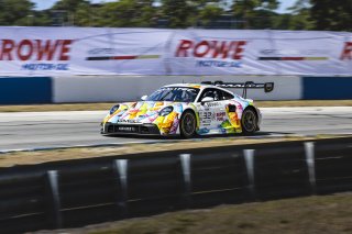 #32 Porsche 911 GT3-R of Kyle Washington and Tom Sargent, GMG Racing, GT World Challenge America, Pro-Am, FANATEC GT World Challenge America Powered by AWS, Sebring International Raceway, Sebring, FL May 3 - 5 2024.
 | Fabian Lagunas / SRO