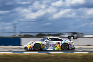 #32 Porsche 911 GT3-R of Kyle Washington and Tom Sargent, GMG Racing, GT World Challenge America, Pro-Am, FANATEC GT World Challenge America Powered by AWS, Sebring International Raceway, Sebring, FL May 3 - 5 2024.
 | Fabian Lagunas / SRO