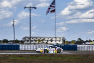 #32 Porsche 911 GT3-R of Kyle Washington and Tom Sargent, GMG Racing, GT World Challenge America, Pro-Am, FANATEC GT World Challenge America Powered by AWS, Sebring International Raceway, Sebring, FL May 3 - 5 2024.
 | Fabian Lagunas / SRO