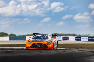 #04 Mercedes-AMG GT3 of George Kurtz and Colin Braun, Crowdstrike by Riley Motorsports, GT World Challenge America, Pro-Am, FANATEC GT World Challenge America Powered by AWS, SRO America, Sebring International Raceway, Sebring, FL May 3 - 5 2024.
 | Fabian Lagunas / SRO