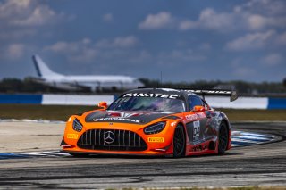 #04 Mercedes-AMG GT3 of George Kurtz and Colin Braun, Crowdstrike by Riley Motorsports, GT World Challenge America, Pro-Am, FANATEC GT World Challenge America Powered by AWS, SRO America, Sebring International Raceway, Sebring, FL May 3 - 5 2024.
 | Fabian Lagunas / SRO