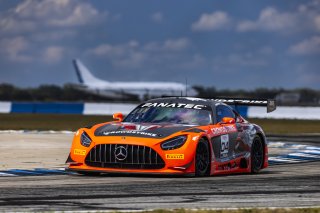 #04 Mercedes-AMG GT3 of George Kurtz and Colin Braun, Crowdstrike by Riley Motorsports, GT World Challenge America, Pro-Am, FANATEC GT World Challenge America Powered by AWS, SRO America, Sebring International Raceway, Sebring, FL May 3 - 5 2024.
 | Fabian Lagunas / SRO