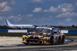 #28 BMW M4 GT3 of Varun Chocksey and Bill Auberlen, ST Racing, GT World Challenge America, Pro, SRO America, FANATEC GT World Challenge America Powered by AWS, Sebring International Raceway, Sebring, FL May 3 - 5 2024.
 | Fabian Lagunas / SRO