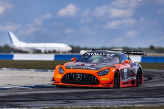#04 Mercedes-AMG GT3 of George Kurtz and Colin Braun, Crowdstrike by Riley Motorsports, GT World Challenge America, Pro-Am, FANATEC GT World Challenge America Powered by AWS, SRO America, Sebring International Raceway, Sebring, FL May 3 - 5 2024.
 | Fabian Lagunas / SRO