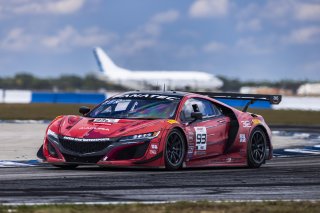 #93 Acura NSX GT3 EVO22 of Luca Mars and Zach Veach, Racers Edge Motorsports, GT World Challenge America, Pro, FANATEC GT World Challenge America Powered by AWS, SRO America, Sebring International Raceway, Sebring, FL May 3 - 5 2024.
 | Fabian Lagunas / SRO