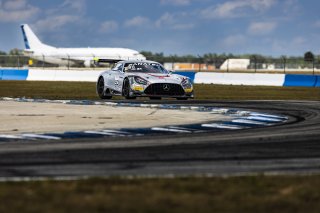 #50 Mercedes-AMG GT3 of Ross Chouest and Aaron Povoledo, Chouest Povoledo Racing, GT World Challenge America, Pro-Am, FANATEC GT World Challenge America Powered by AWS, Sebring International Raceway, Sebring, FL May 3 - 5 2024.
 | Fabian Lagunas / SRO
