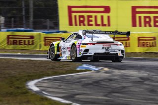 #32 Porsche 911 GT3-R of Kyle Washington and Tom Sargent, GMG Racing, GT World Challenge America, Pro-Am, FANATEC GT World Challenge America Powered by AWS, Sebring International Raceway, Sebring, FL May 3 - 5 2024.
 | Fabian Lagunas / SRO