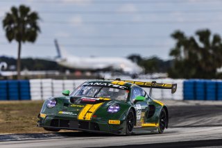 #120 Porsche 911 GT3-R of Adam Adelson and Elliott Skeer, Wright Motorsports, GT World Challenge America, Pro, FANATEC GT World Challenge America Powered by AWS, SRO America, Sebring International Raceway, Sebring, FL May 3 - 5 2024.
 | Fabian Lagunas / SRO