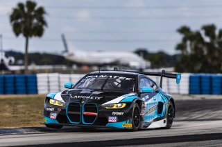 #29 BMW M4 GT3 of Justin Rothberg and Robby Foley, Turner Motorsport, GT World Challenge America, Pro-Am, FANATEC GT World Challenge America Powered by AWS, Sebring International Raceway, Sebring, FL May 3 - 5 2024.
 | Fabian Lagunas / SRO