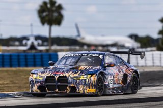 #38 BMW M4 GT3 of Samantha Tan and Neil Verhagen, ST Racing, GT World Challenge America, Pro-Am, SRO America, FANATEC GT World Challenge America Powered by AWS, Sebring International Raceway, Sebring, FL May 3 - 5 2024.
 | Fabian Lagunas / SRO